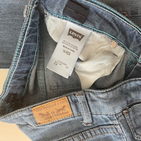 Levi’s GIRLS  Distressed Jeans Size 14 regular - Picture 13 of 16